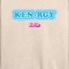 Women's - Barbie - Kenrgy Blue Lightweight French Terry Wide Neck Long Sleeve Shirt - 2 of 4