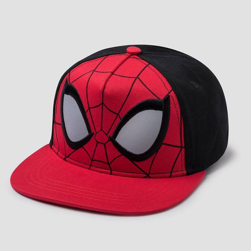 Kids&#39; Spider-Man Flat Brim Baseball Hat - Red, 1 of 2