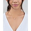 SHINE by Sterling Forever Sterling Silver CZ Halo Pendant Necklace - 2 of 4