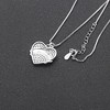 Pit Bull Mom Dog Heart Necklace Dangle Earrings Womens Clear Cubic Zirconia Ginger Lyne Collection - 3 of 4