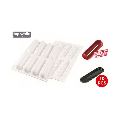 Silikomart "FINGERS 75" Flexible Baking & Freezing Mold, 2.57 Oz, 8 Cavities