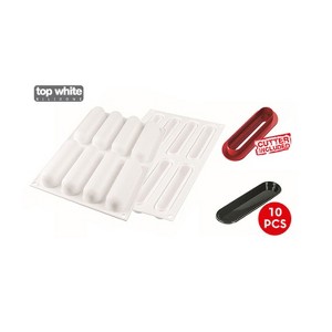 Silikomart "FINGERS 75" Flexible Baking & Freezing Mold, 2.57 Oz, 8 Cavities - 1 of 3