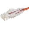 Monoprice Cat6 Ethernet Patch Cable - 14 Feet - Orange | Snagless RJ45 Stranded 550MHz UTP CMR Riser Rated Pure Bare Copper Wire 28AWG - SlimRun - 3 of 4