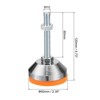 Unique Bargains Carbon Steel Non-Skid Adjustable Furniture Table Feet Leveling Feet - 2 of 4