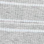 grey heather and white stripe