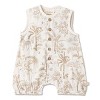 Organic Sleeveless Bubble Romper - Wild Tropics - 2 of 4