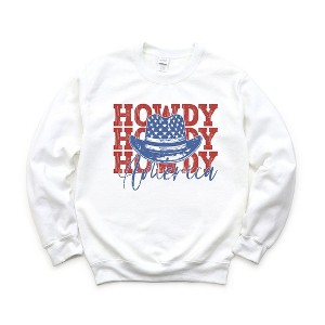 Simply Sage Market Women's Graphic Sweatshirt Howdy America - 1 of 3