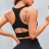 Women's Seamless Breathable Sexy Back Sport Bra Comfortable Lightweight Moisture-Wicking Tank Top for Fitness Running - 2 of 4