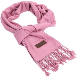 Mio Marino | Women's Solid Fringed 100% Cotton Scarf - 1 of 4