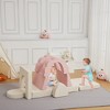11Pcs Modular Kids Couch for Toddler Creative Play, Kids Convertible Sofa Foam Couch Playset for Playroom - 4 of 4
