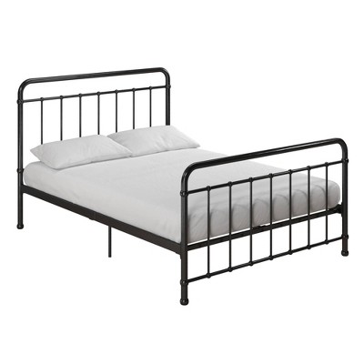 Full Kaila Metal Bed Black - Room & Joy: Industrial Design, 43.5 ...