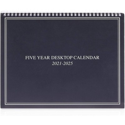 Stockroom Plus Large 5 Year Monthly Desk Calendar 2021- 2025 For
