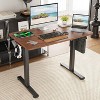 FONTOI Desks, Standing Desk with Adjustable Height, Working Desk with Large Legroom, Office Desk Computer Table, Black, 24"*55"*27.5" - 2 of 4