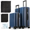 Miami CarryOn Ocean 2pc Hardside Spinner Luggage Set - 3 of 4