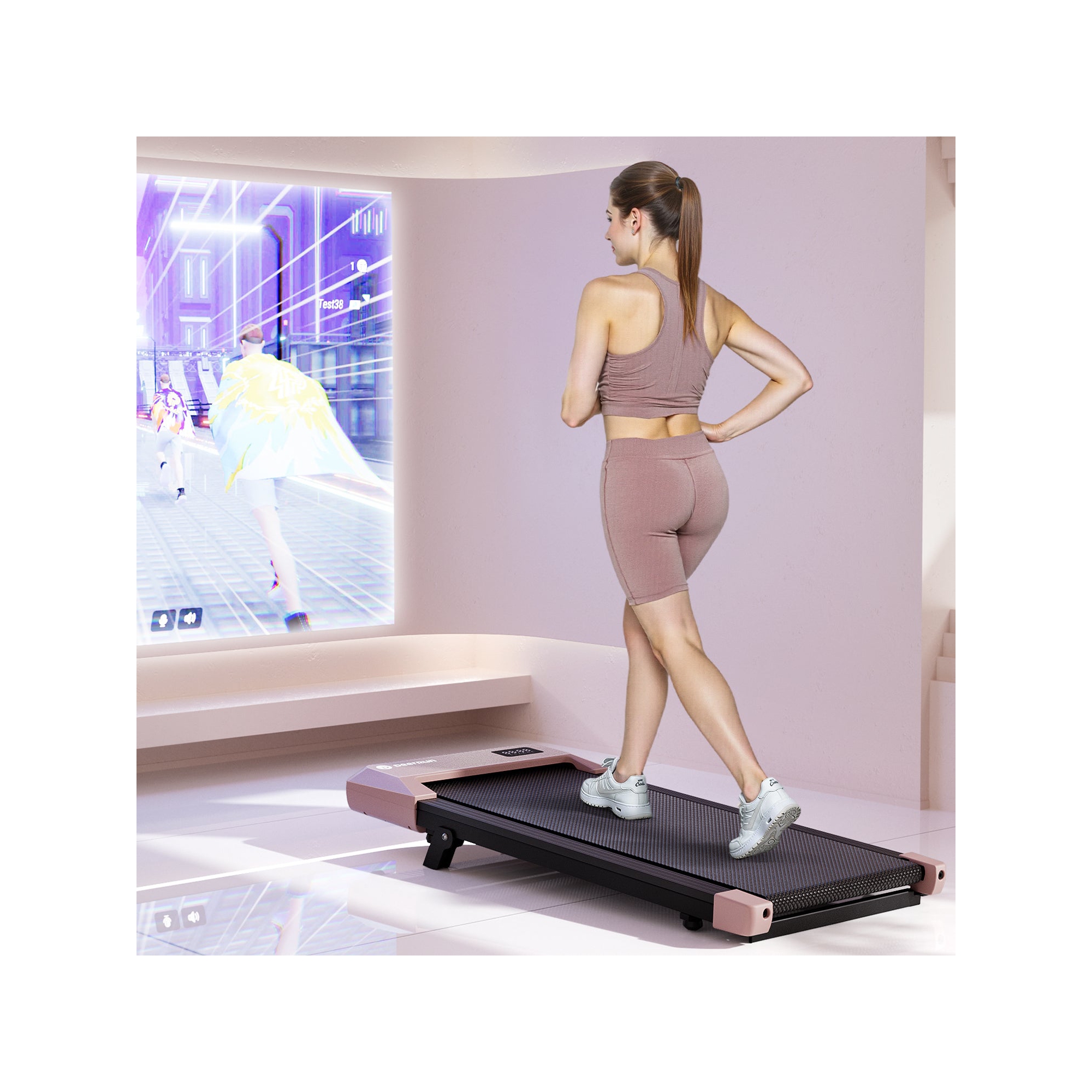 DeerRun Q2 Urban Plus Smart Walking Pad With 7% Incline Treadmills for Home or office