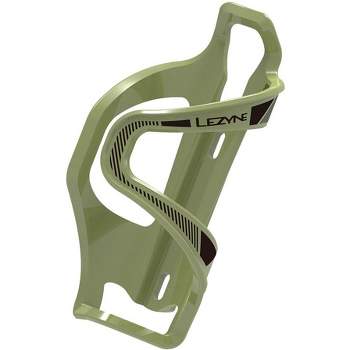 Lezyne Flow SL Water Bottle Cage - Left Side Entry, Army Green