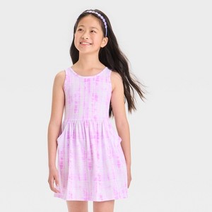 Girls' Sleeveless Tank Dress - Cat & Jack™ - 1 of 3