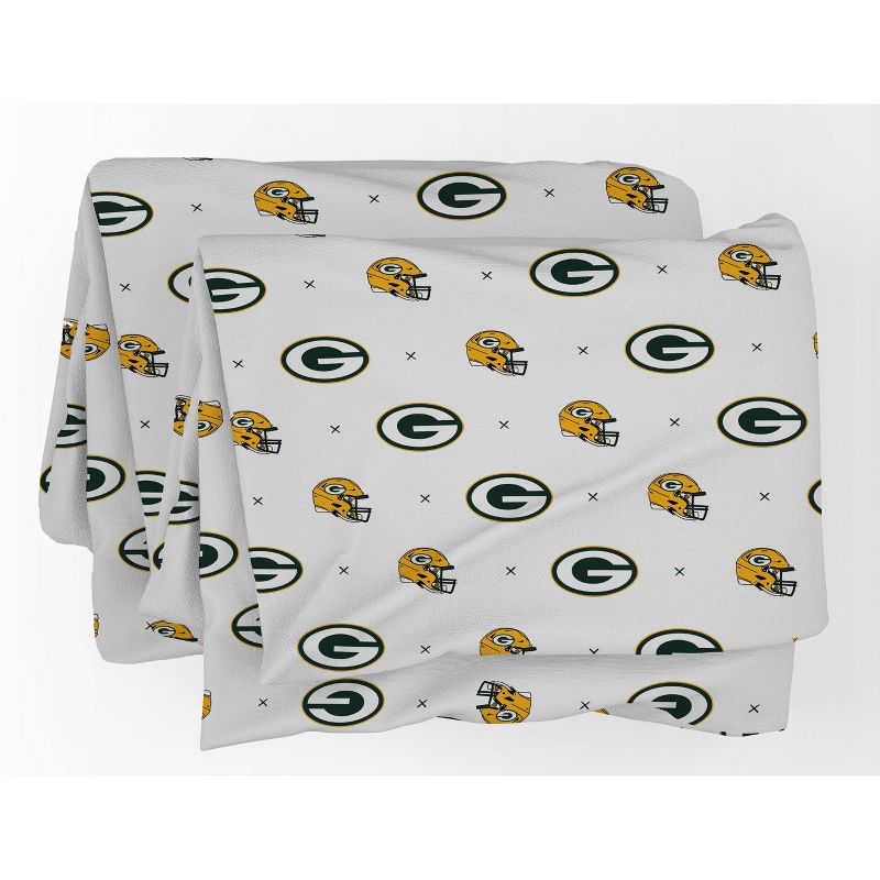 NFL Green Bay Packers Small X Twin Sheet Set - 3pc, 2 of 4