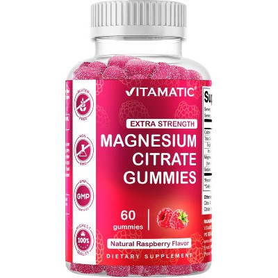 Extra Strength Magnesium 85mg - 60 Vegan Gummies