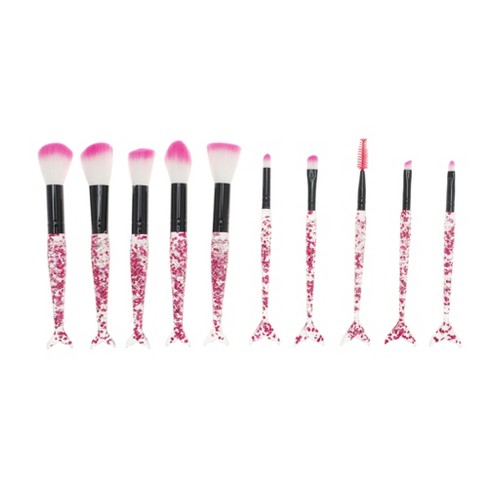 Unique Bargains Mermaid Makeup Brush Set 10 Pcs - image 1 of 4