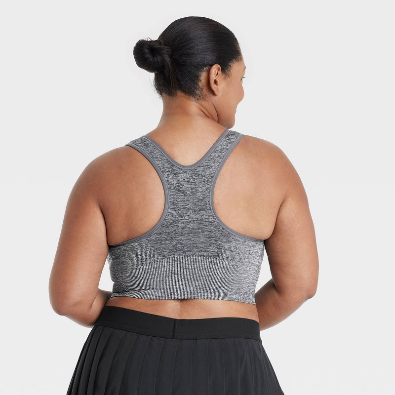 Women's Seamless Medium Support Racerback Sports Bra - All In Motion™, 3 of 7