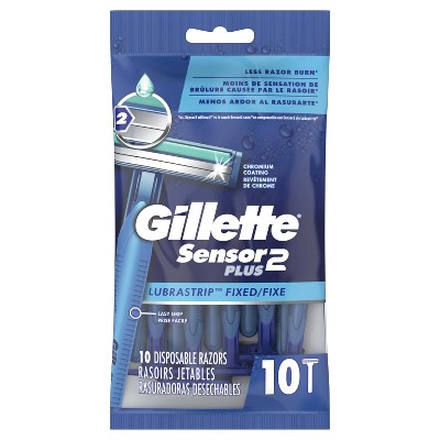 Gillette Sensor2 Plus Men's Disposable Razors - 10ct