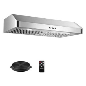 30 inch Range Hood with 3-way Ventilation, 3-Speeds Fan, 2 Dishwasher-Safe Stainless Steel Filters, 700 CFM Kitchen Stove Vent Hood with 2 Lights - 1 of 4