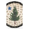 Earth Rugs Rustic Old Maine Flag Jute Coaster 5"x5" Durable Handcrafted Drink Mat - 3 of 3