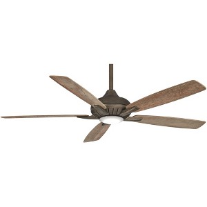 60" Minka Aire Modern Indoor Ceiling Fan with LED Light Remote Control Heirloom Bronze for Living Room Bedroom Family Dining Home - 1 of 4