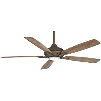 60" Minka Aire Modern Indoor Ceiling Fan with LED Light Remote Control Heirloom Bronze for Living Room Bedroom Family Dining Home