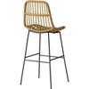 Linnet Rattan with Metal Legs Barstool Light Brown - Opalhouse™ - image 4 of 4