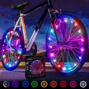 Activ Life Bike Wheel Lights (2 Tire, Galactic) Fun Accessory for Cool Beach Cruisers, Top Mountain, BMX Trick, Road - 1 of 4