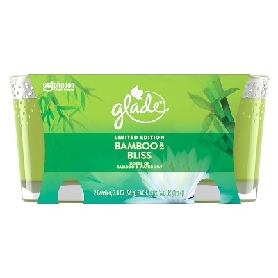 Glade Two Pack Candles Bamboo & Bliss - 6.8oz/2ct