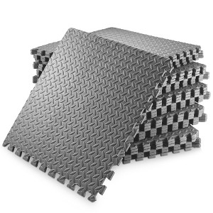Philosophy Gym Exercise Flooring Mats - Foam Rubber Interlocking Puzzle Floor Tiles 12 - 120 SQFT - 1 of 4