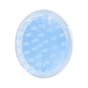 Unique Bargains Hair Shampoo Brush 3.46"x3.03"x2.76" Clear Blue 1 Pc - 1 of 4