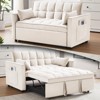 TIRAMISUBEST 3-IN-1 Convertible Velvet Loveseat Sofa Bed with 3 Adjustable Positions–Stylish Sofa Bed for Small Spaces - 2 of 4