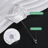 Unique Bargains Ribbon Alloy Multipurpose Use Durable Flower Lapel Pin 3.5 x 1.38 Inch  24 Pcs - 2 of 4