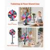VEVOR 24 in Spinning Prize Wheel, 14 Slots Spinning Wheel, Adjustable Height Win Fortune Roulette with a Dry Erase and 2 Markers, Multicolored - 3 of 4
