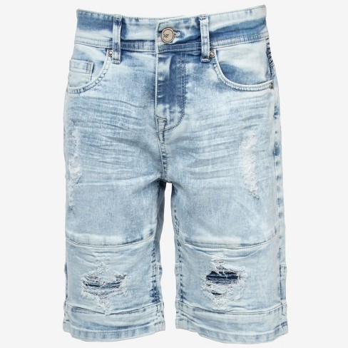 White denim shorts outlet target