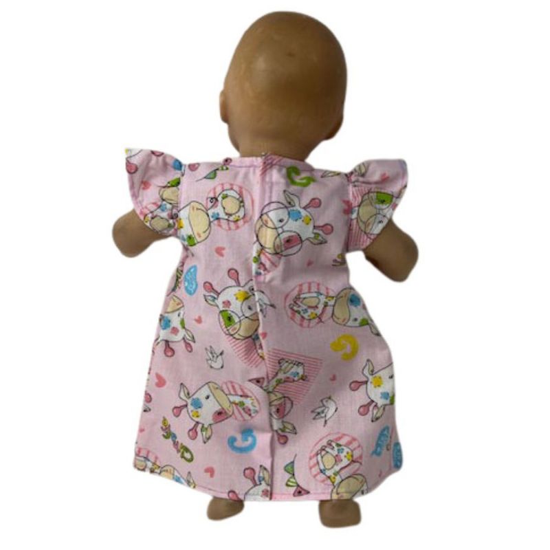 Doll Clothes Superstore Cotton Nightgown With Giraffe Fits 15-16 Inch Baby Dolls, 4 of 5