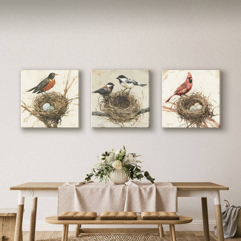 Sullivans Darren Gygi Robin On A Nest Giclee Wall Art, Gallery Wrapped, Handcrafted in USA, Wall Art, Wall Decor, Home Décor, Handed Painted, 3 of 4