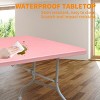 GlasFlength Folding Tables Adventure Ready Folding Table Rugged Design for Outdoor Events and Compact Living, Pink, 95.98"*30"*28.46" - 3 of 4