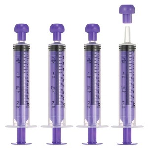Unique Bargains Cap-Equipped Feeding Syringes for Liquid Pet Food 4 Pcs - 1 of 4