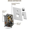 YAWWALK Single-Handle Rain 2-Spray Square 10 in Shower Faucet(Valve Included) - 4 of 4
