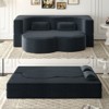 KWPZQEB Convertible Folding Sofa Bed, Corduroy Fabric Foam-Filled Couch with 2 Pillows, Modern Folding Loveseat Sofa for Living Room, Bedroom - 3 of 4