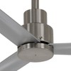 52" Minka Aire Modern Outdoor Ceiling Fan with Remote Control Brushed Nickel Silver Wet Rated for Patio Exterior Porch Gazebo Barn - 3 of 4