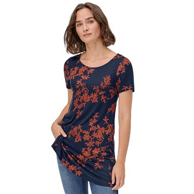 ellos Plus Size Side Slit A-Line Tunic
