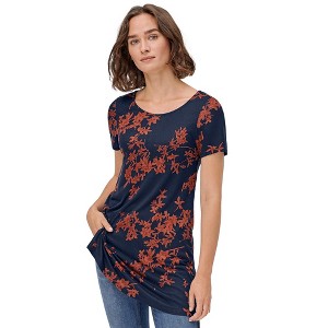 ellos Plus Size Side Slit A-Line Tunic - 1 of 4