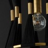 Capital Lighting Bianca 1 - Light Pendant in  Black Rope/Patinaed Brass - 4 of 4