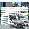 Lirago 72 in Galvanized Fence Panels Outdoor Privacy Screen - 3 of 4